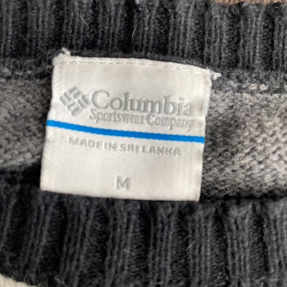 Columbia Womens Cotton Angora Wool Retro Stripe Crewneck Sweater Size Medium - Picture 8 of 9